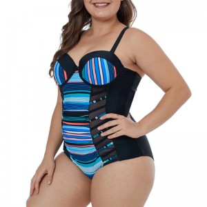 Cuciture a strisce appaiono costumi da bagno sottili