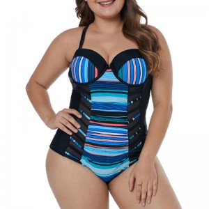 Cuciture a strisce appaiono costumi da bagno sottili