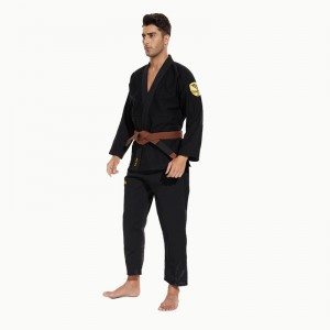 Fabbrica diretta all\'ingrosso uniformenera intuitiva Judo-GI Judo GI brasiliano Jiu Jitsu GI con tessuto traspirante