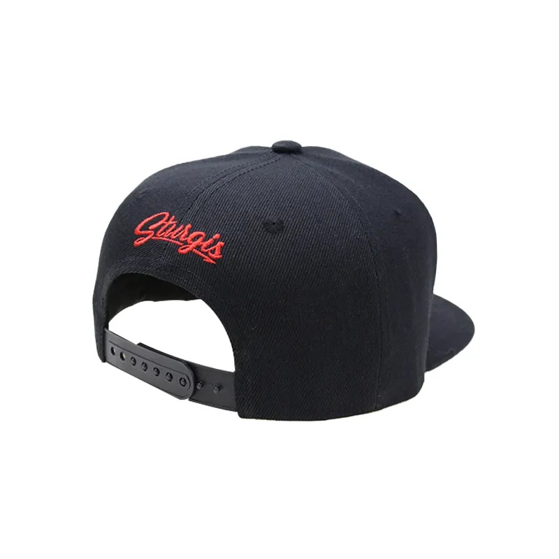 Ricamo in cotone piatto brim adulti maschile cappelli hip hop 5 pannello personalizza cappelli con cappelli con snapback con logo personalizzato