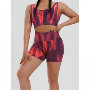 Set di yoga senza saldatura a gradiente a secco rapido