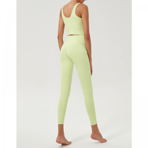 Set di yoga a forma di U imbottiti ad alta vita