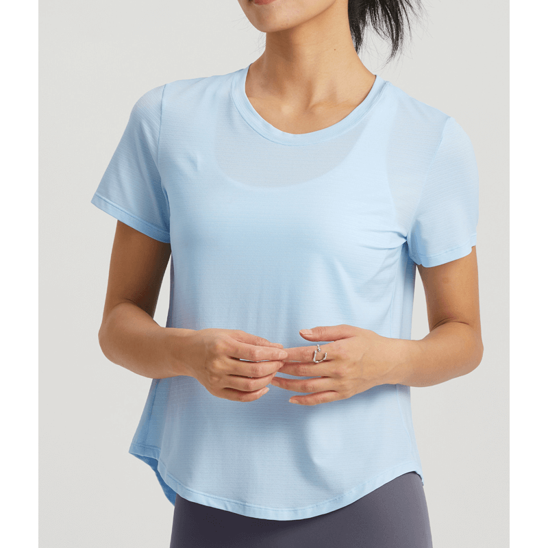 T-shirt elastiche split o shirt yoga