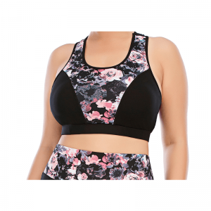 Tre pezzi set yoga a forma di U floreale