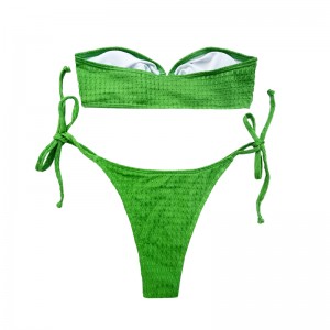 Costumi da bagno top a tubo cravatta