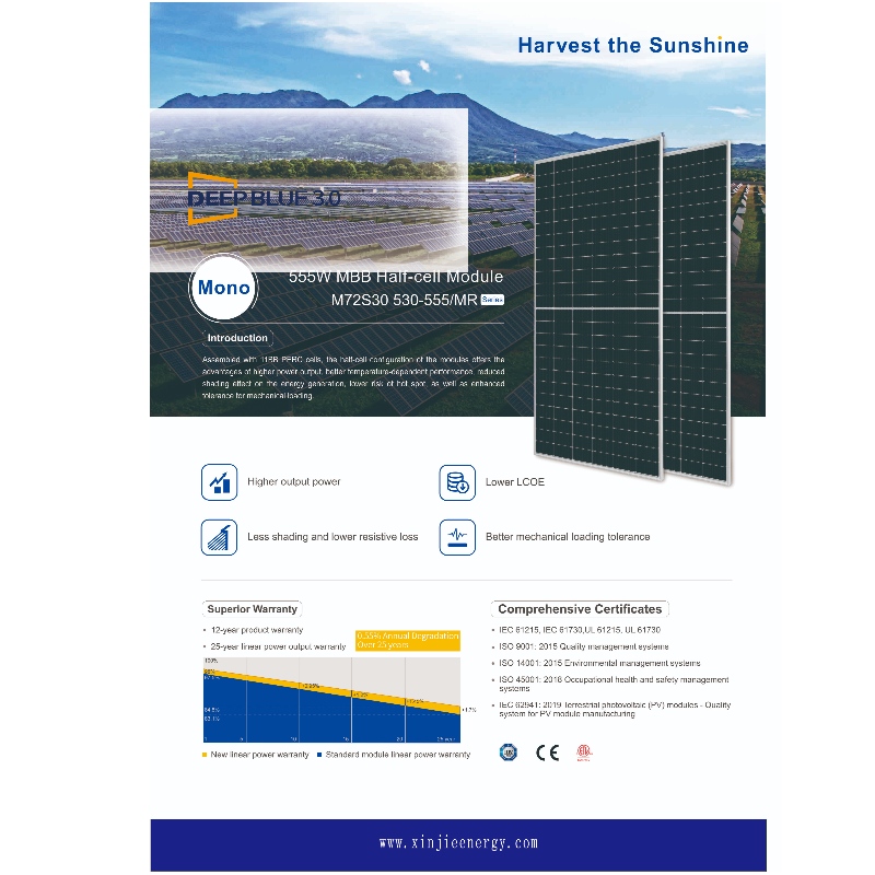 Alta efficienza 550 -605 W Pannello solare fotovoltaico Sistema di vendita online