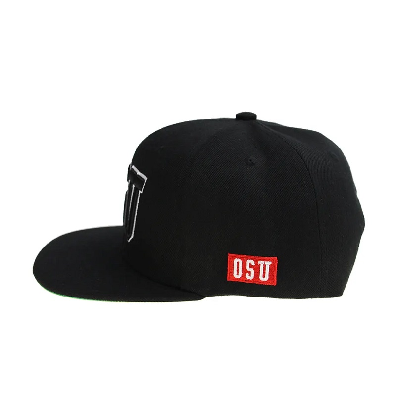 Hip hop di alta qualità piatto bride vuoto color uomo snapback berretto e cappello da ricamo 3d personalizzato il tuo cappello logo di design