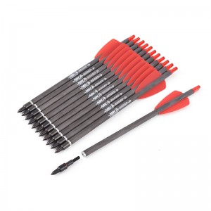 Nika Tiro con l\'arco 113167-02 ID6.2mm 7,5 pollici in fibra di carbonio Bulloni in fibra di carbonio Plastica Nock di tiro con l\'arco tiro tiro di tiro Cobra System Adder/R9/RX