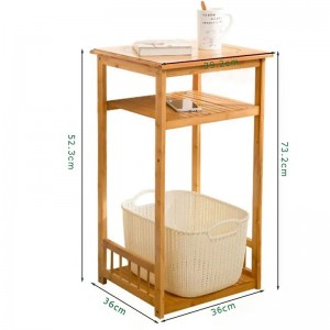 Tavolo da banco per mobili danotte in legno personalizzabile a 2 livelli