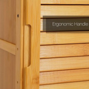 Finitura dell\'otturatore di armadietti indipendente Uscita mobile di stoccaggio in bambù