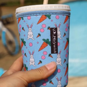 Maniche di caffè riutilizzabili personalizzate per caffèneoprene Coffee isolante accogliente tazze da bevande