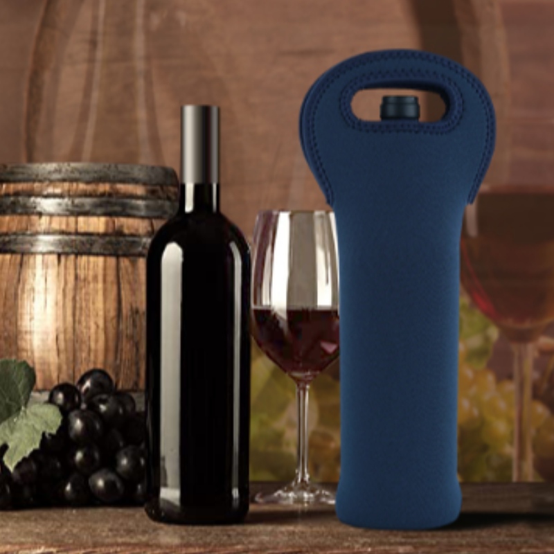 Drink per le bevande idriche personalizzate bottiglia da vino a mano inneoprene isolato con panoramica per picnic da viaggio per il picnic da viaggio
