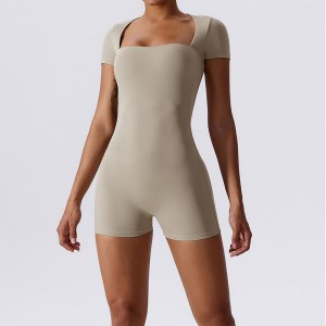 SC1076 BodyCon personalizzato di alta qualità trasparente elastico una tuta a pezzi Romper Fitness Body