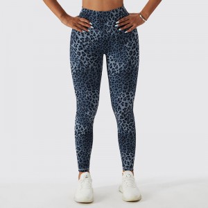 SC10112 INSAMINA SEAMINE LEOPARD STAMPA LEGGE ALTA FITNESS GEGGE
