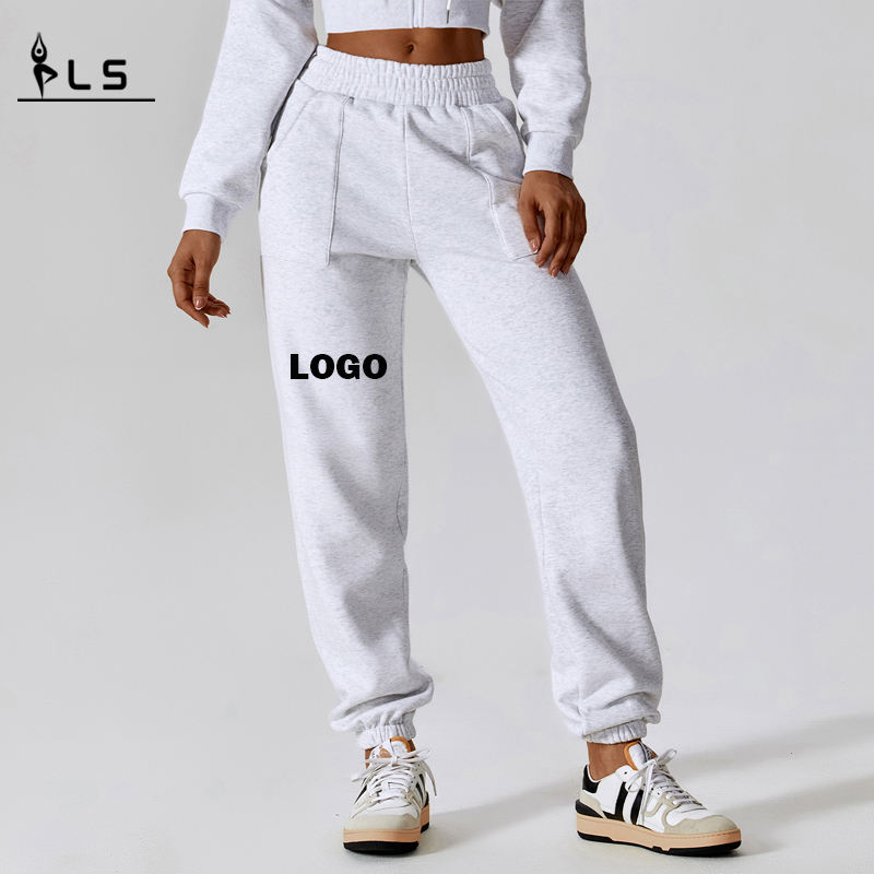 SC10114 Donne Fleece Elastic Waist Warm Jogger Pantaloni della tuta inverno Sports Sports Running Pants