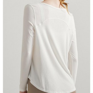 SC10261 camicia sportiva donna fitness top women sexy sport sudore camicia sport yoga allenamento sciolto a maglietta a secco veloce donna