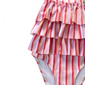 Costume da bagno per bambini a strisce monopezzo