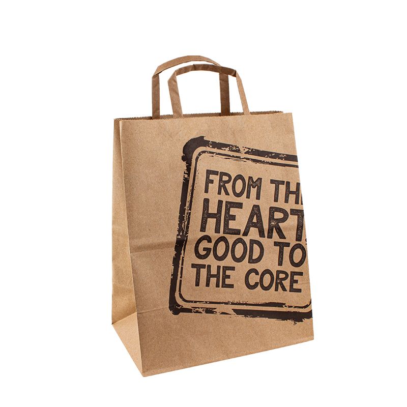 sacchetti di carta per regalo da 25 kg manici piatti sacchetto di carta con il tuo logo