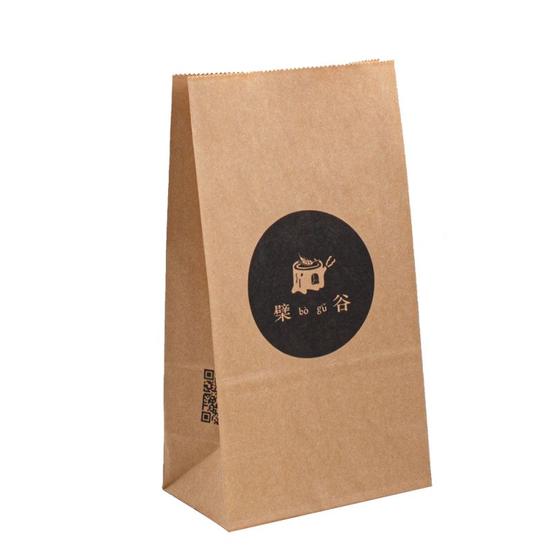 sacchetti di carta con il tuo logo Stampa personalizzata sacchetti di carta sacchetti di carta personalizzati per cibo da asporto