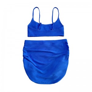 Scapa di base per la gonna da bagno a costume da bagno blu schema speciale