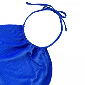 Modello blu Speciale Halter Cingcio Abito da bagno monopezzo