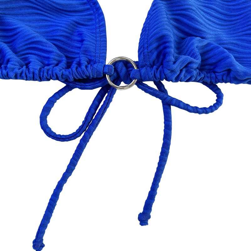 Modello blu Speciale Anello in tessuto Cingcio da bagno a due pezzi.