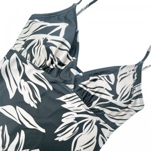 Costume da bagno a foglia verde a v-foglia a Vale a V culistica