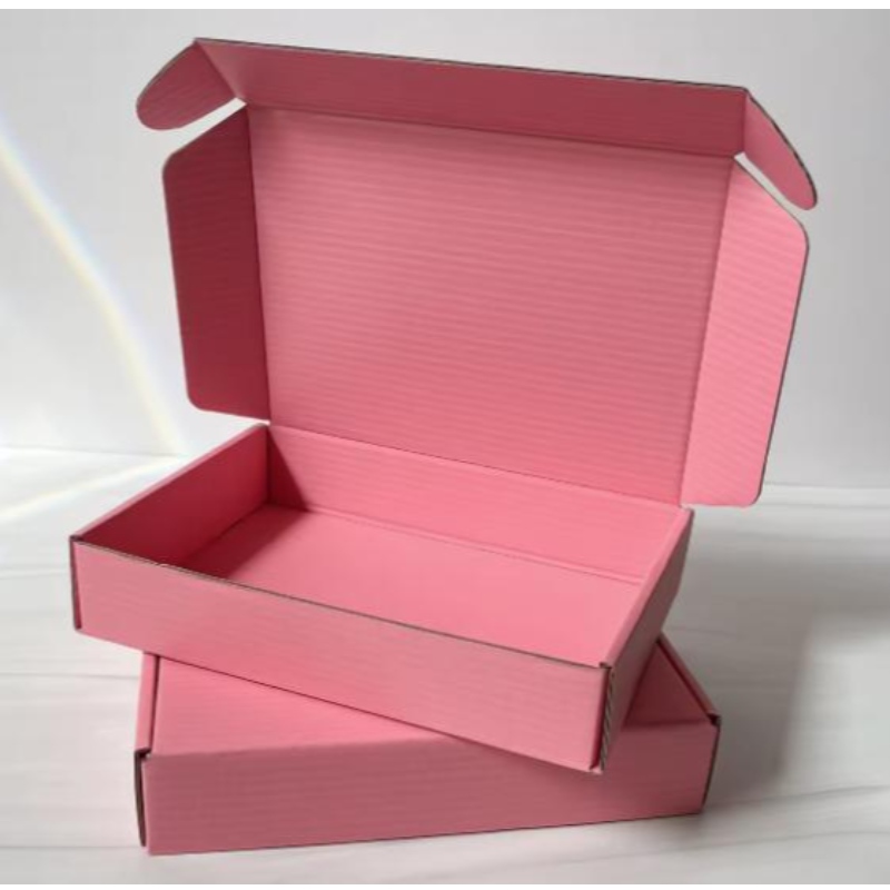 Logo personalizzato Pink Color Cosmetic Packaging Casella di spedizione Scatola di spedizione Scatola di spedizione