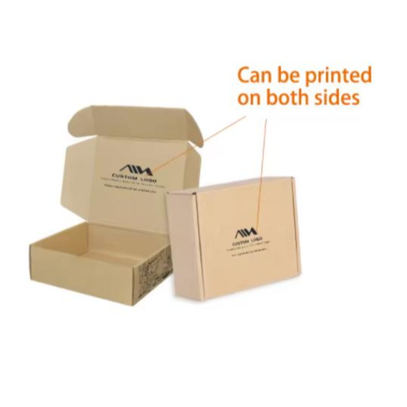 Design personalizzato Logo stampato di lusso di pacchetti ondulati regalo per spedizione scatola di carta per pacchetto di spedizione