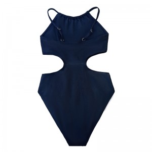 Solido colore cavo vuoto sexy slim coppuffer comodo costume monopezzo