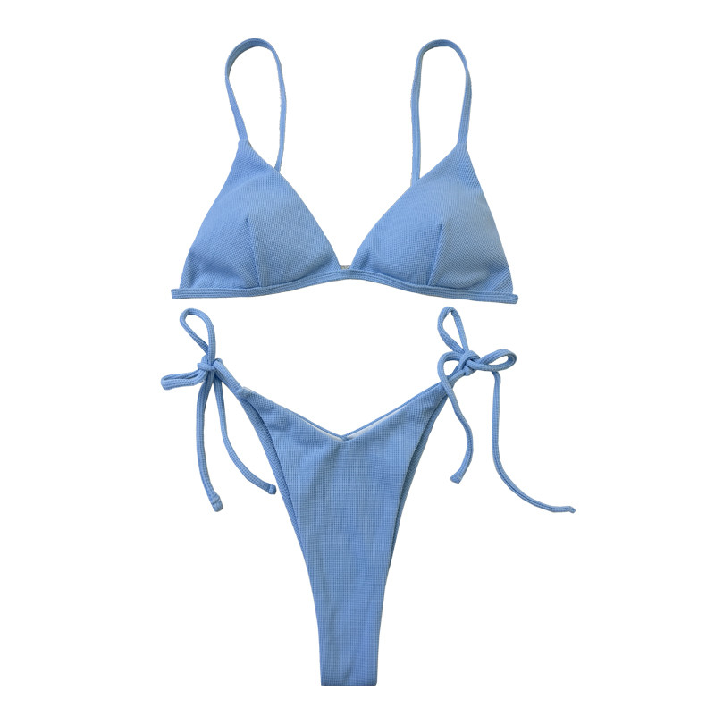 Giovane donne Nuovo design Sexy Girl Bikini Blue Swimwear Custom Women Bikini per donne