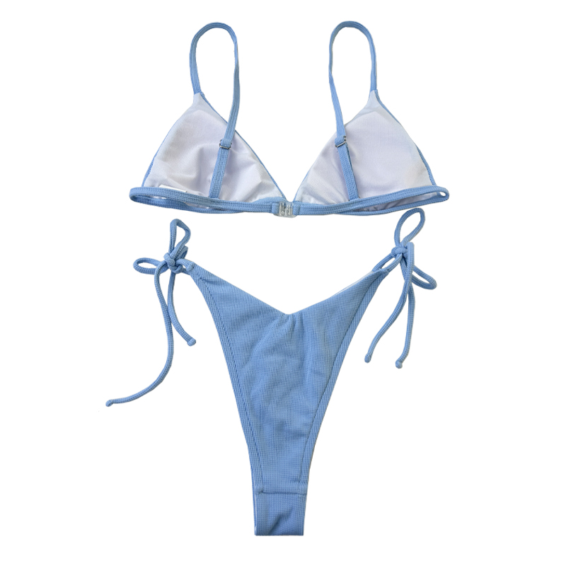 Giovane donne Nuovo design Sexy Girl Bikini Blue Swimwear Custom Women Bikini per donne