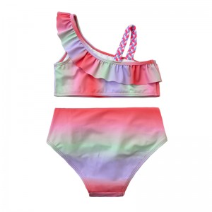 Colore a gradiente bambino da bagno da bagno da bagno all\'ingrosso da bagno all\'ingrosso bambini bikini baby da bagno oem