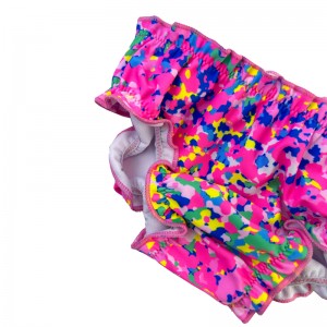 Pannolini per bambini pieghe floreali stampate comode assorbenti così simpatici rosa luminosa