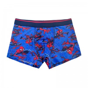 Baby Navy Blue Spider-Man Comfort Boy Basic Basic Underpants Color Contrast