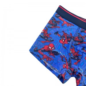 Baby Navy Blue Spider-Man Comfort Boy Basic Basic Underpants Color Contrast