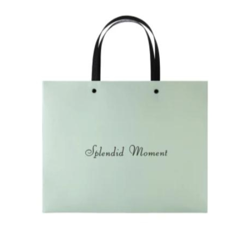 Sagni regalo di logo personalizzato di alta qualità con sacchetto per la carta per la spesa per la stampa a manico
