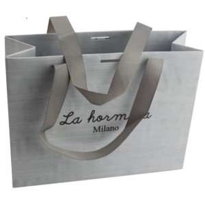 Gift artigianale di lusso personalizzato all\'ingrosso marrone imballaggio bianco bolsa de papel sacche da regalo per la spesa stampata kraft sacchetti di carta con il tuo logo