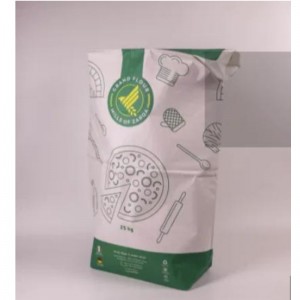MultiAyer Kraft Carta di carta Gratte Bakery Mada Farina Packaging Borse dimensioni 25 kg