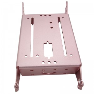 Elaborazione personalizzata di parti in lamiera in lega di alluminio con finitura anodizzata.