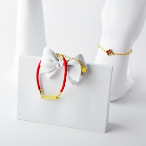 Nuovo 4 fiori di pesca Hollow   A White Shell Peach Blossom Accessori Bracciale