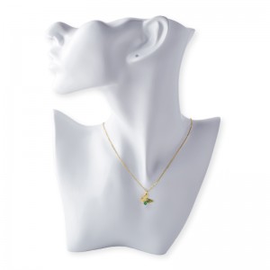 Collana pendente in pietra con palo farfalla 45 5 cm