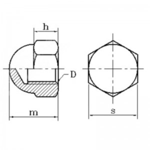 dadi a testa esagonale