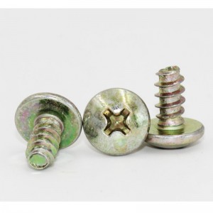 zinco-incasso a croce placcato colorato-vite autofilettante