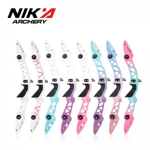 Nika tiro con l\'arco ET-19 Riser per arco ricurvo RH ILF in lega di magnesio da 25 pollici