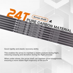 Id4.2mm SP300-1500 frecce di carbonio per tiro bersaglio