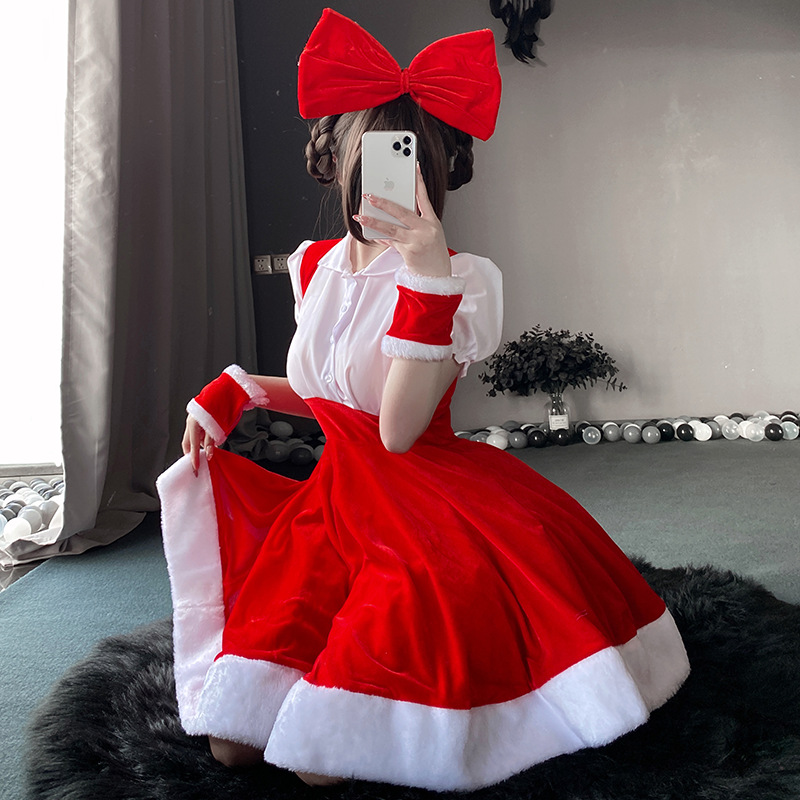 Costumi di Natale, abitinatalizi, set di cosplay, abiti da performance da palcoscenico dinatalizi, uniformi di cameriera di Natale95 Prezzo:$139,99