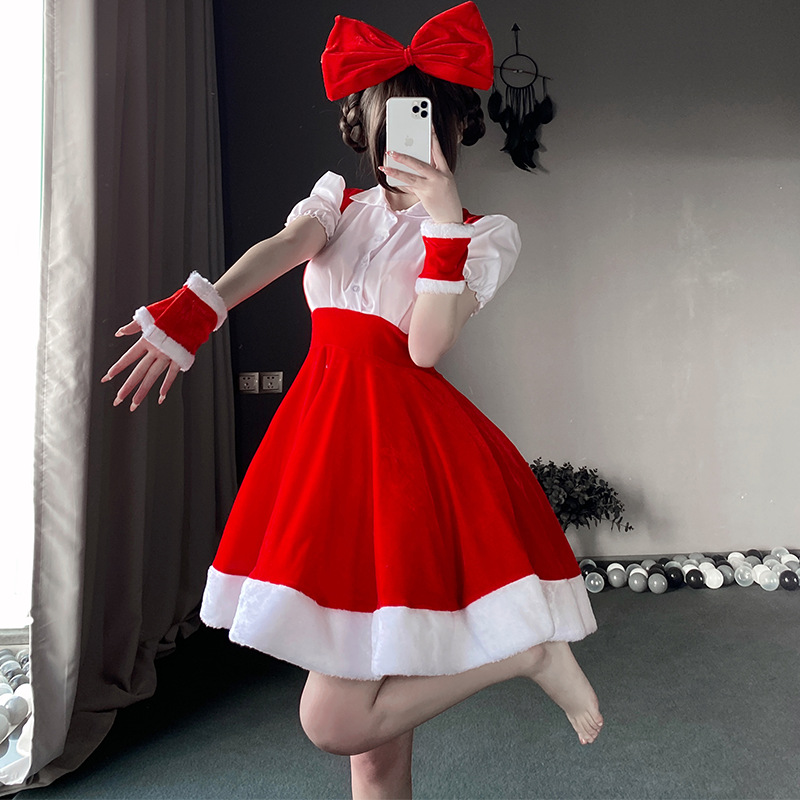 Costumi di Natale, abitinatalizi, set di cosplay, abiti da performance da palcoscenico dinatalizi, uniformi di cameriera di Natale95 Prezzo:$139,99