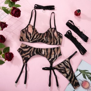 Nuovo reggiseno a maglie Sheer Sheer. Tre sexy-pezzo di lingerie con motivi zebra per un tocco seducente My98806 Prezzo:$119.99