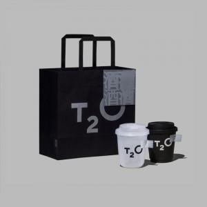 Borsa regalo di carta lussuosa vibrante